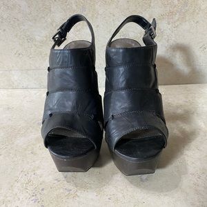 Selling shoes, color black, size 7, brand Charlotte Russe, worn couple times